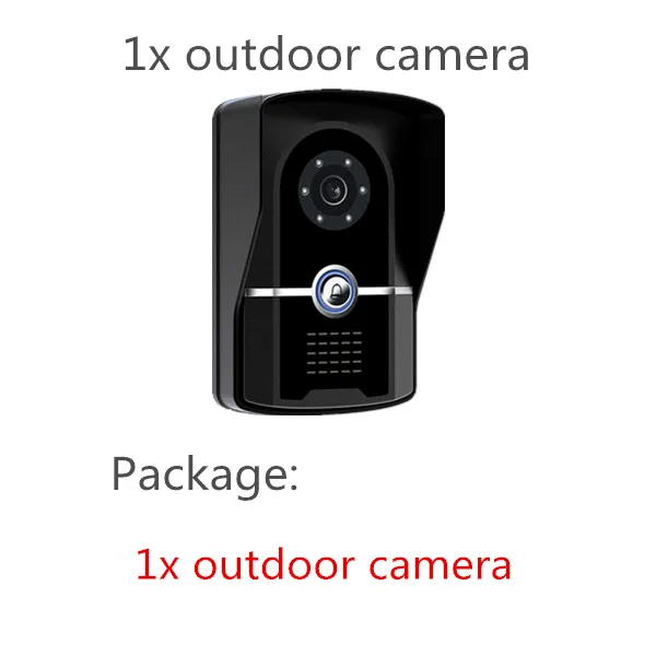 only camera " система видеодомофона беспроводная wifi IP видео дверной телефон сенсорная Водонепроницаемая дверная камера Домашняя безопасность видео домофон дверной Звонок - Цвет: only camera