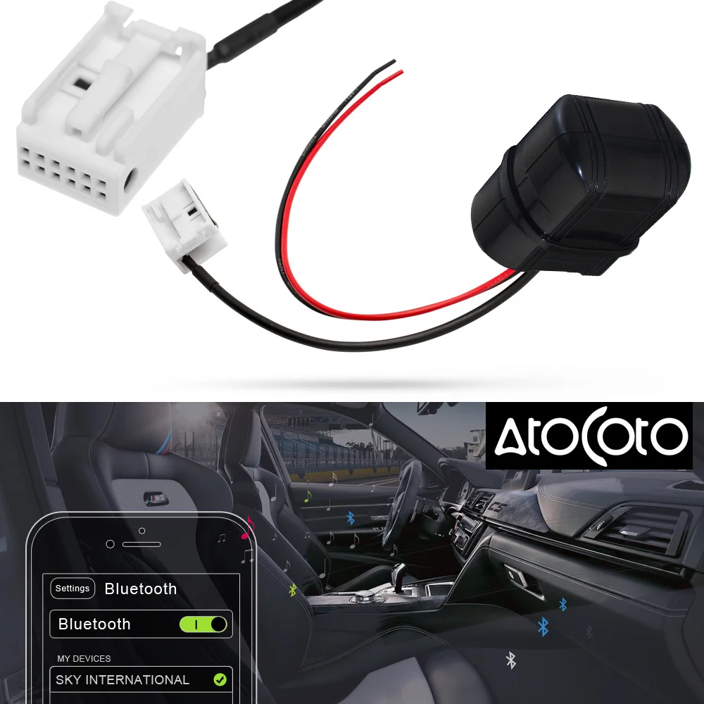 AtoCoto автомобиль модуль Bluetooth AUX кабель адаптер для BMW Mini E39 E53 X5 X3 E60 E85 радио