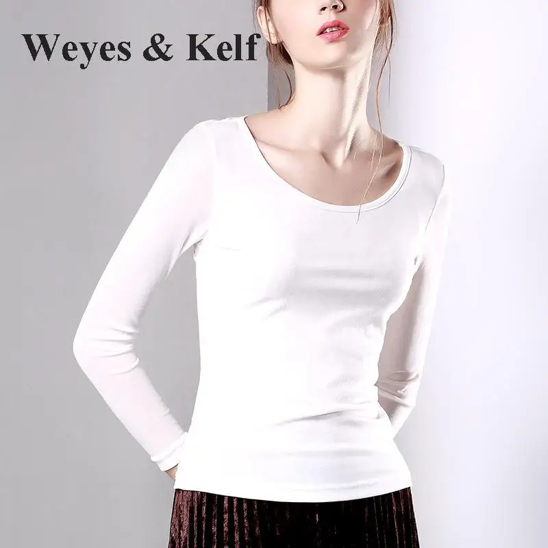 Weyes &amp Kelf женская летняя сетчатая рубашка с длинными рукавами 2018 Тюль Blusas черная