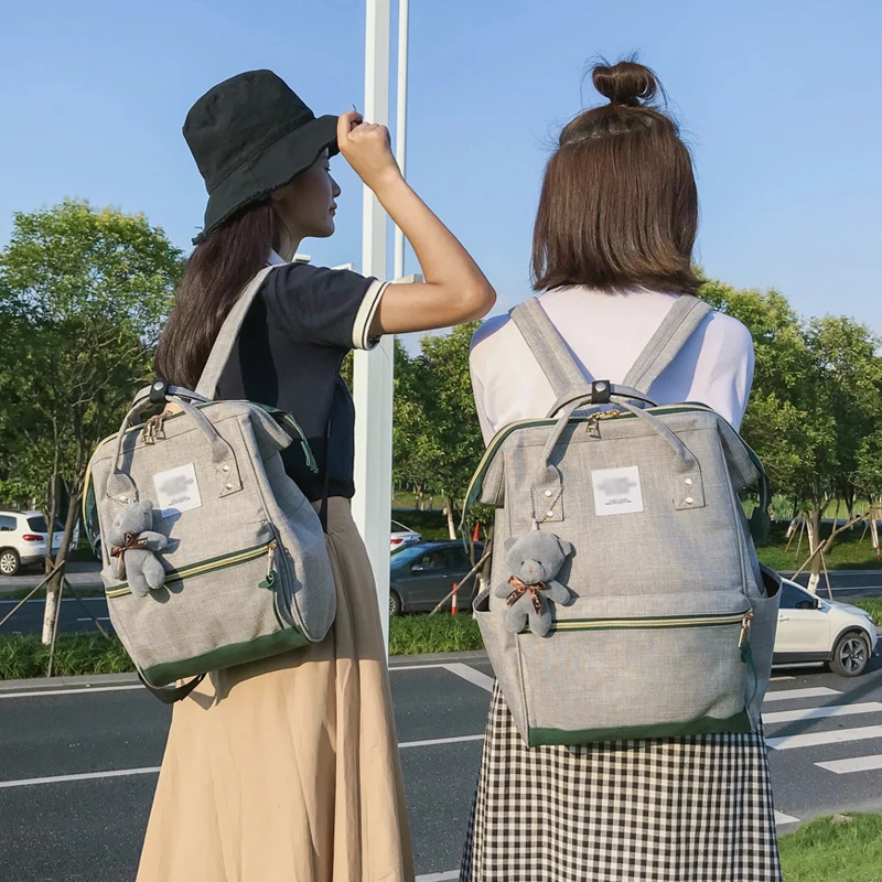 Japan Harajuku Style Women Canvas Backpack Girls School Bags Travel Bag For Students 2019 Bagpack Large Capacity | Багаж и сумки
