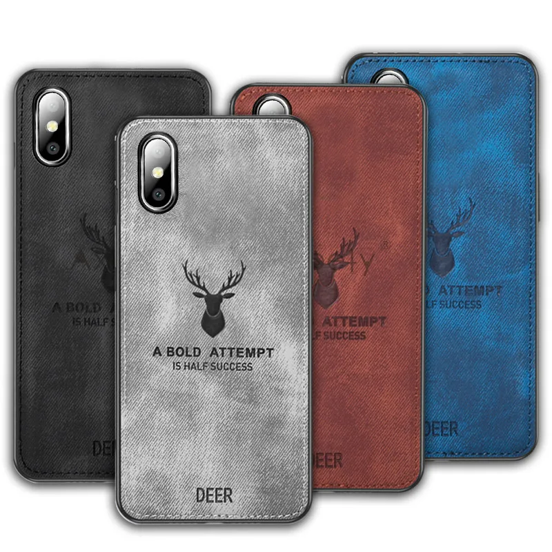 Case For Xiomi Xiaomi Redmi note 7 6 5 Pro Cover Elk deer Patter Cloth Texture Note 4A 4X Shell Capa |