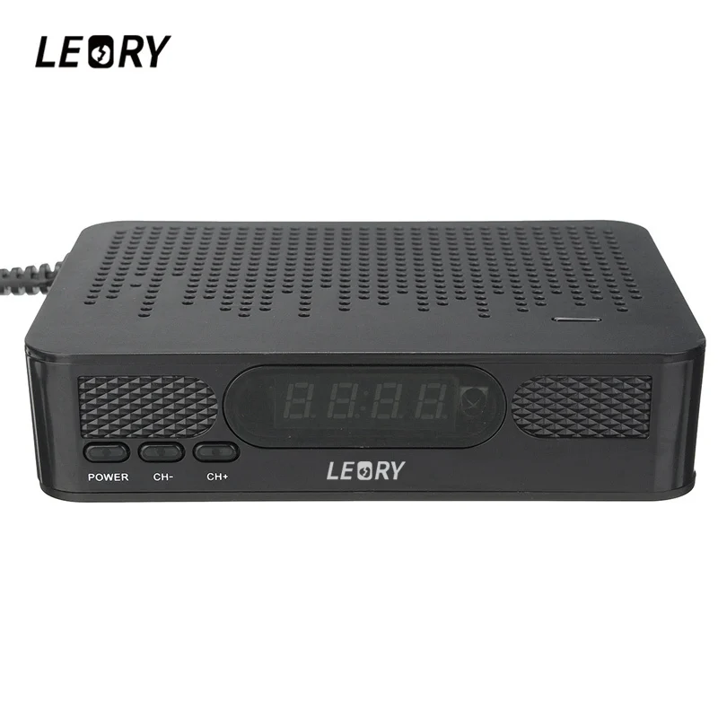 LEORY 1 шт. Full HD 1080P T2+ S2 видео вещания спутниковый ресивер коробка ТВ HD ТВ композитный цифровой ресивер ЕС/Великобритания разъем