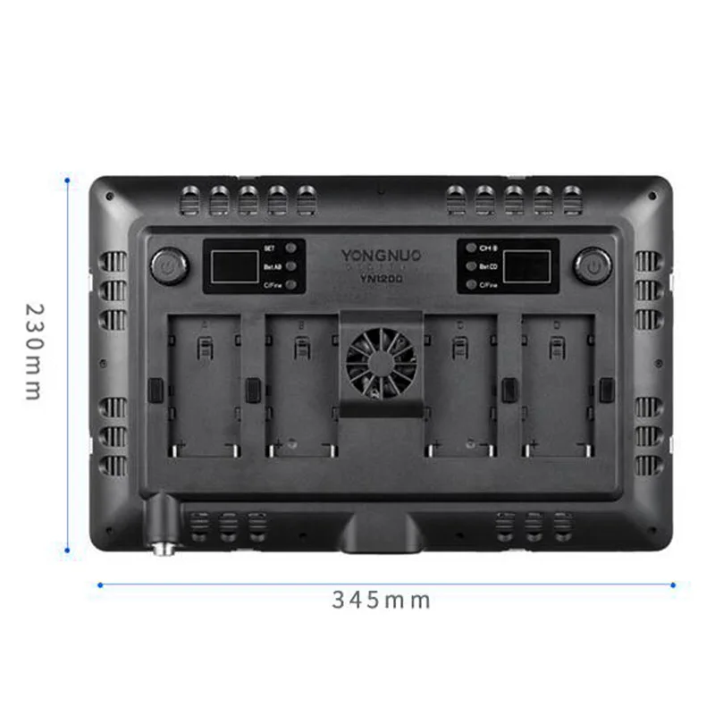 3x Yongnuo YN1200 CRI95 двухцветный 3200-5500K 1200 светодиодный видео заполняющий светильник комплект+ 2 м светильник подставка и стрела+ адаптер питания+ сумка