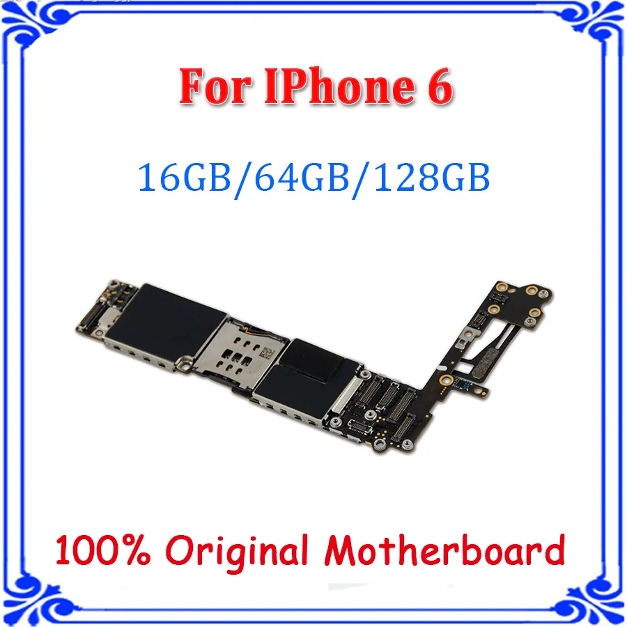 Плата для iPhone 6 4 7 дюймов 128 ГБ 16 г 32 64 без сенсорного идентификатора отпечатков