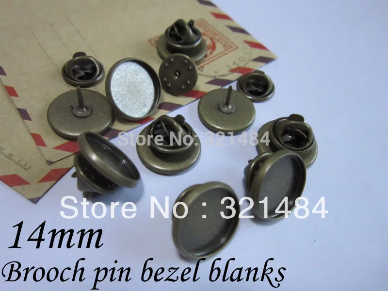 

Античная латунь/бронза 300 шт./лот булавка для безопасности брошь базовый ободок пустые результаты 14 мм Камея База Кабошон Настройки