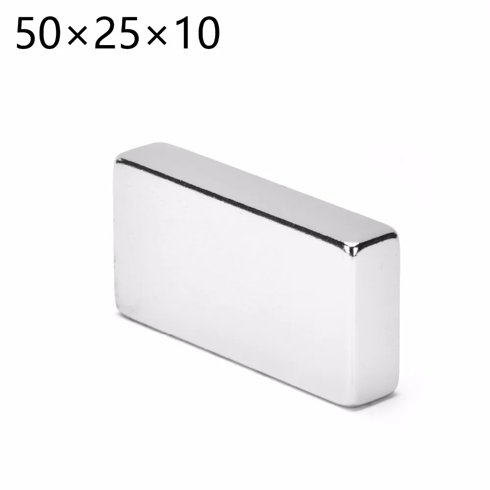 Неодимовый магнит N35 супермощный редкоземельный Блок 15 цветов 50x25x10 мм|rare earth