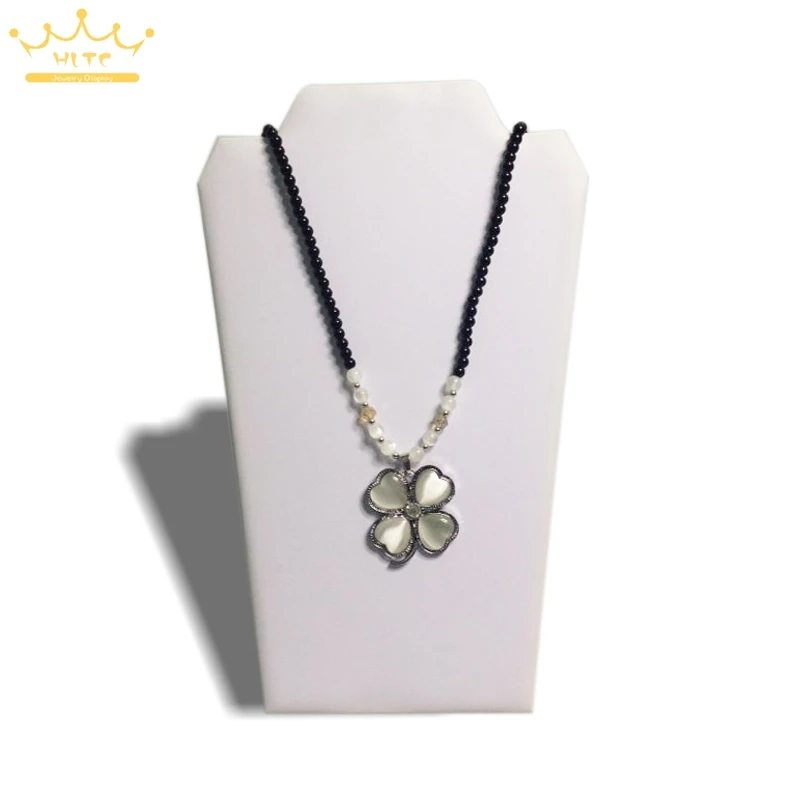 1 шт. только черный кожаный ювелирный дисплей ожерелье подставка держатель для