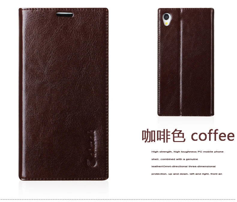 Чехол книжка для Sony Xperia Z2 L50W D6503 D6502 D650 C770x из натуральной кожи|case for sony xperia|case sonycase |
