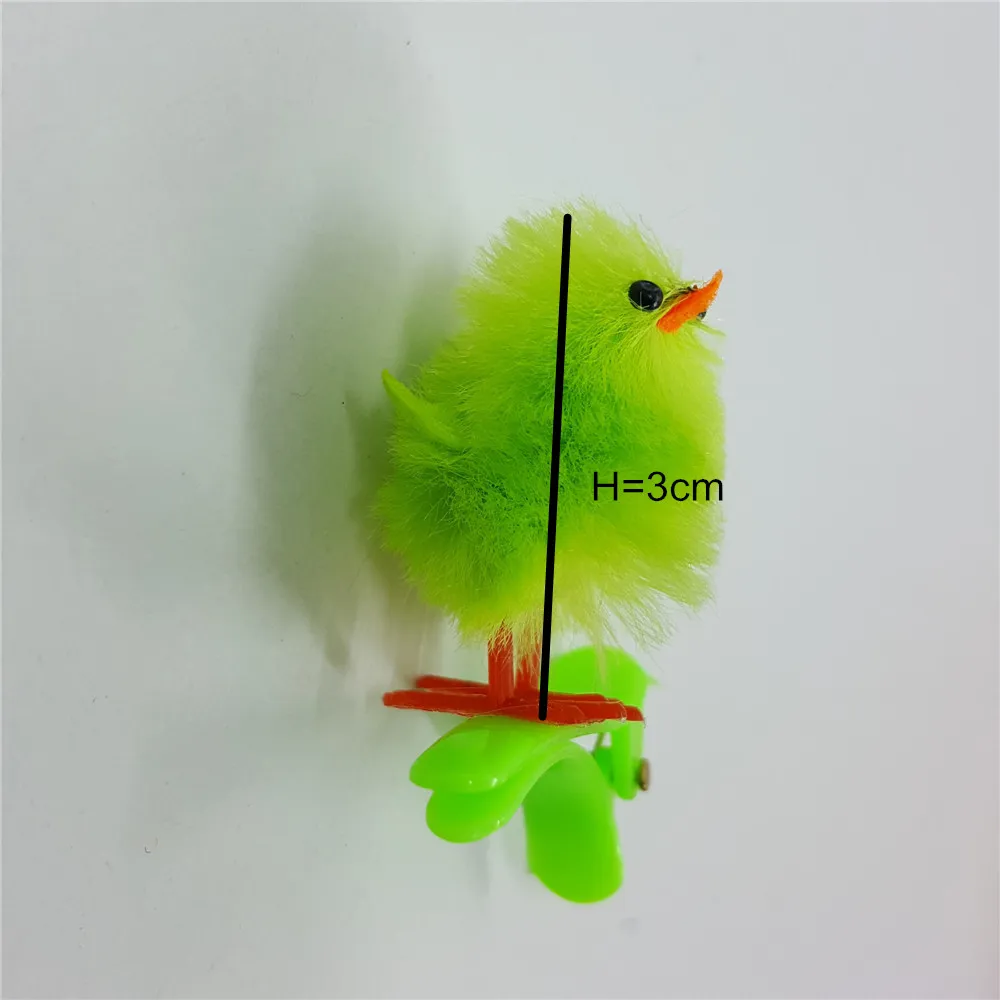 

24pcs/lot Easter Mini Chicks with Plastic clips Multicolor Easter Chicks with hairpin