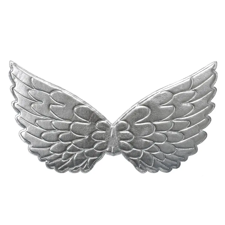 Silver Wing MUABABY/парик и крылья единорога для девочек; Детские аксессуары для принцессы; реквизит для костюмированной вечеринки для девочек; одежда для дня рождения - Цвет: Silver Wing