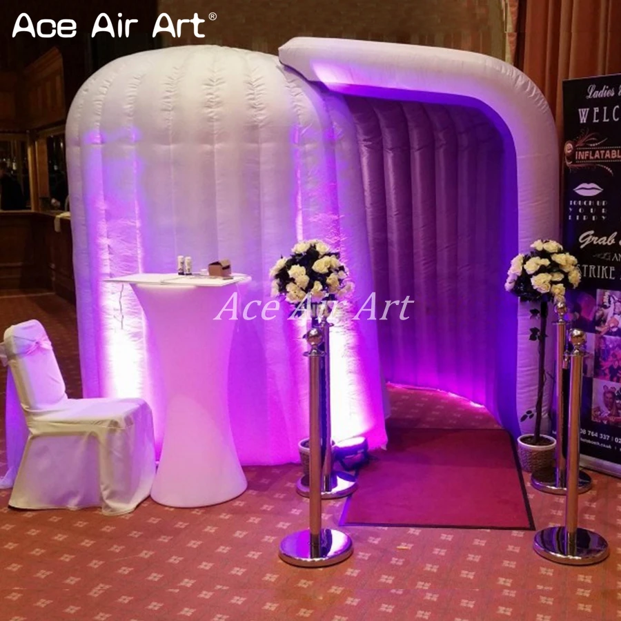 Портативный надувной купол photo booth igloo форма селфи фото фон Забавный клуб стенд