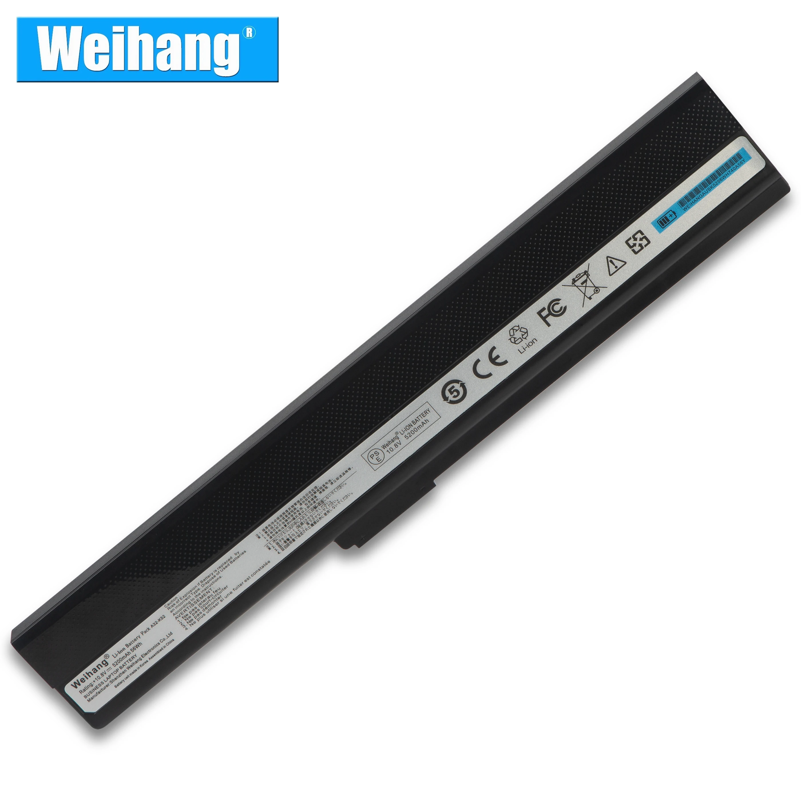 Флейта Weihang A32 K52 A52 A52J A52F A52JB A52JK A52JR K42 K42F K42J K42JK K52F K52J|Аккумуляторы для ноутбуков| |