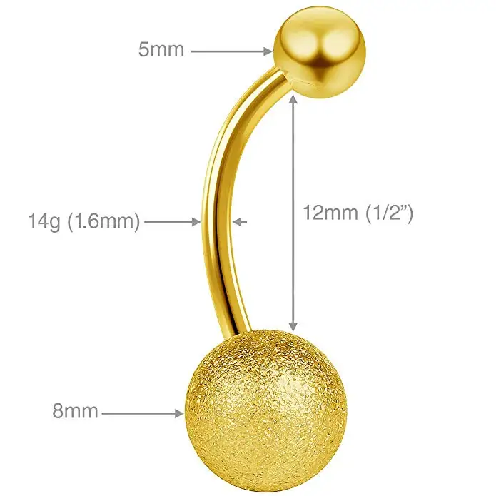 Matewei 1 шт. кольца для пупка пирсинг гипоаллергенно Хирургическая стальная пилка