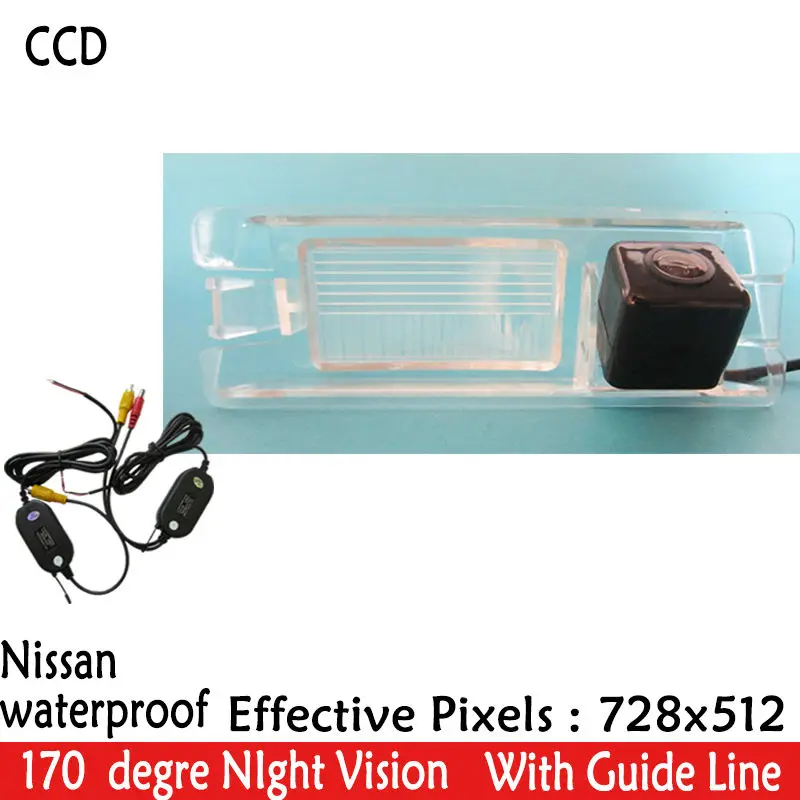 WIFI camera HD Night Vision Car Rear View Camera CCD wire wireless car parking for Nissan March Renault Logan Sandero | Автомобили и
