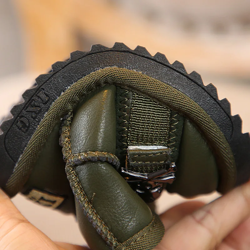 IXG/детские зимние ботинки водонепроницаемые ботильоны с металлическим