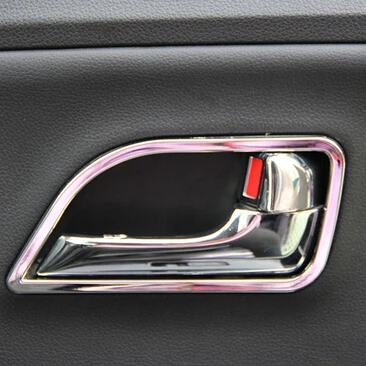 Для Kia RIO K2 2011 2012 2013 2015 ABS Хромированная накладка на дверную ручку интерьерная
