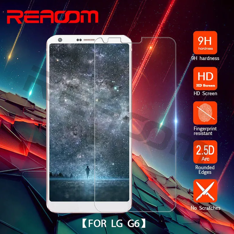 Reaoom 9 H 2.5D телефон Экран протектор для LG G6 Стекло защиты Ясно ультра тонкий экрана