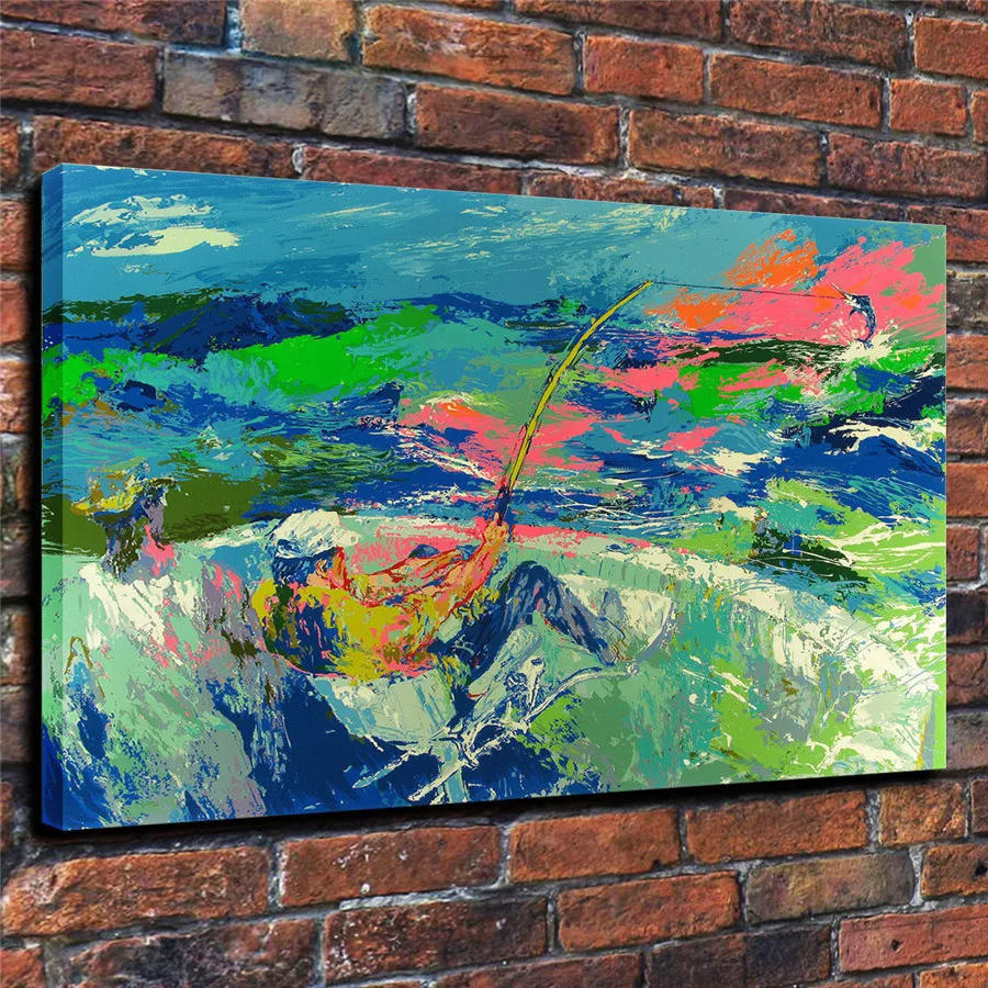 LeRoy Neiman музыка и спорт событие цветной принт Холст Картина гостиная спальня