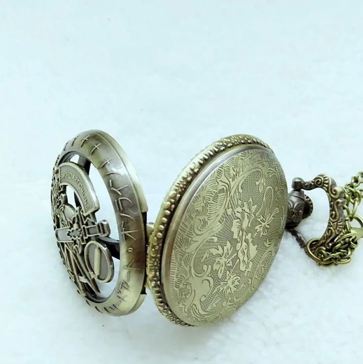 Винтажные модные карманные часы Сан-меч арт онлайн кварцевый дизайн ожерелья для