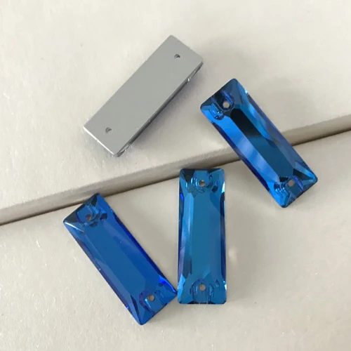 Capri Blue YANRUO 3255 космический багет стеклянные камни плоская задняя часть шитье стразами Ремесло Свободные бусины Кристалл пришивные стразы - Цвет: Capri Blue