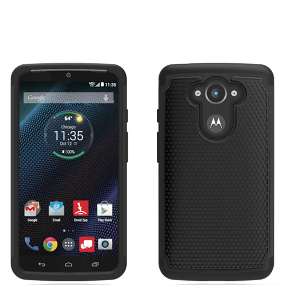 2в1 противоударный резиновый силиконовый Жесткий Чехол для Motorola Droid Turbo/Moto Max