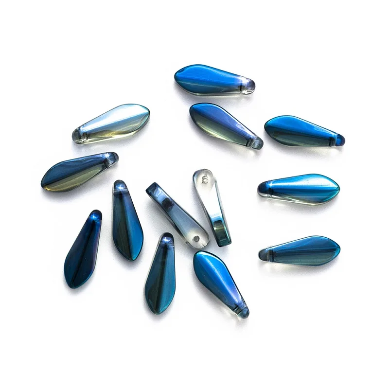 01 MEIBEADS, 20 шт./лот, 6*16 мм, разноцветные Кристальные многогранные листья, бусины для аксессуаров, браслетов, сделай сам, для изготовления ювелирных изделий EY6063 - Цвет: 01