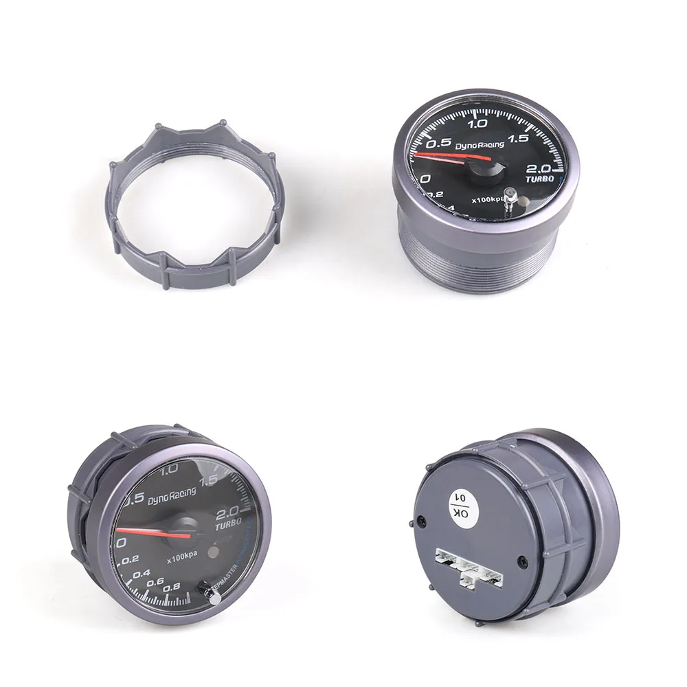 Dynoracing 60 мм черный лицо Калибр turbo boost Янтарный/белой подсветкой 0-200 КПА с пиком Функция автомобиля метр BX101478