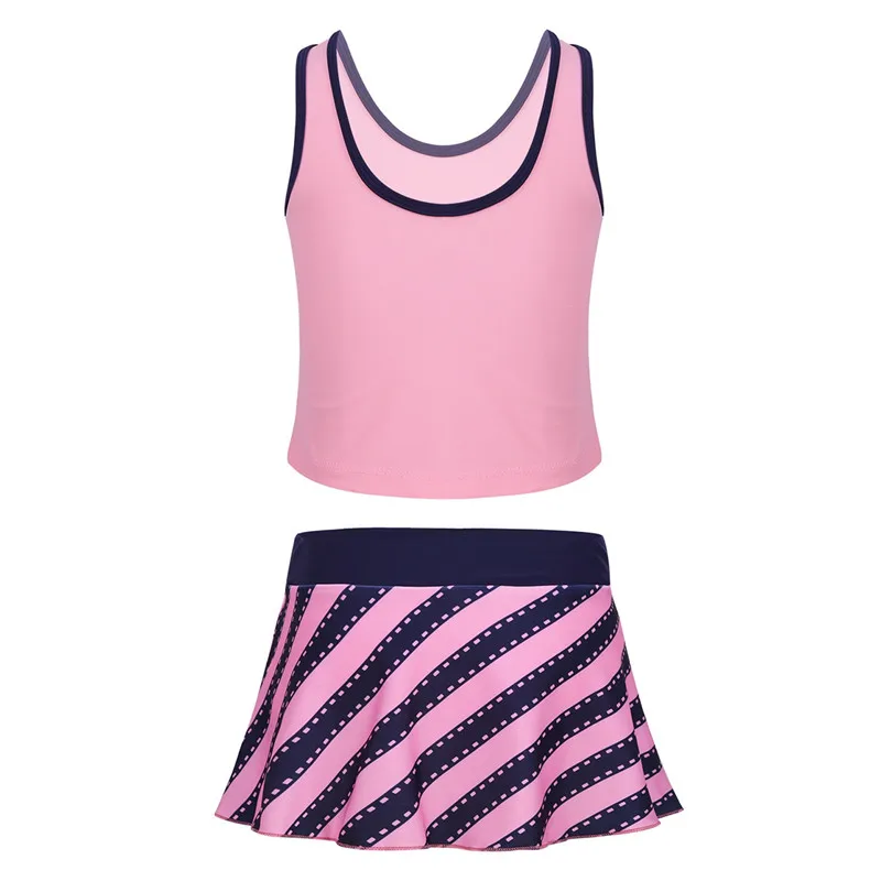 2 шт. детский купальник-танкини с принтом в полоску | Спорт и развлечения