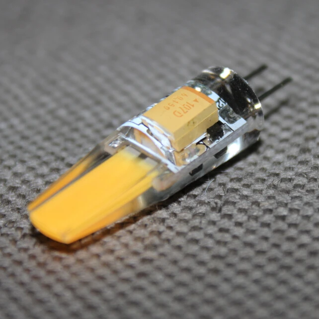 Миниатюрная Светодиодная лампа G4 с COB матрицей сменные Галогенные LED лампы