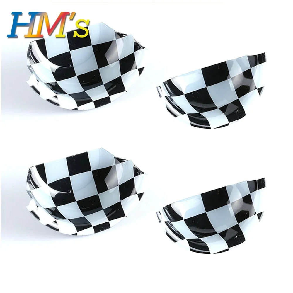 4PCS Checker Для MINI Countryman F60 Clubman F54 Hardtop автомобильный Стайлинг для MINI Cooper аксессуары Дверная ручка наклейка для MINI F54 F55 - Название цвета: 4PCS Checker