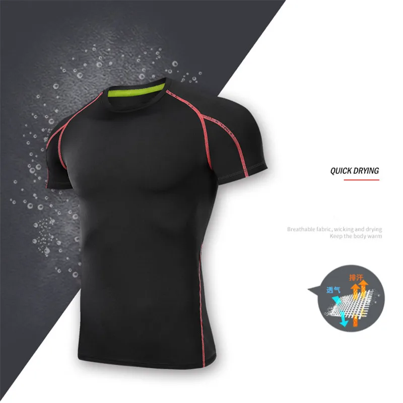 15 Colors Running T-shirt New Pro Fitness Wear Summer Men Quick Dry Cycling Top Gym Shirt Bike Jersey Running Clothing
