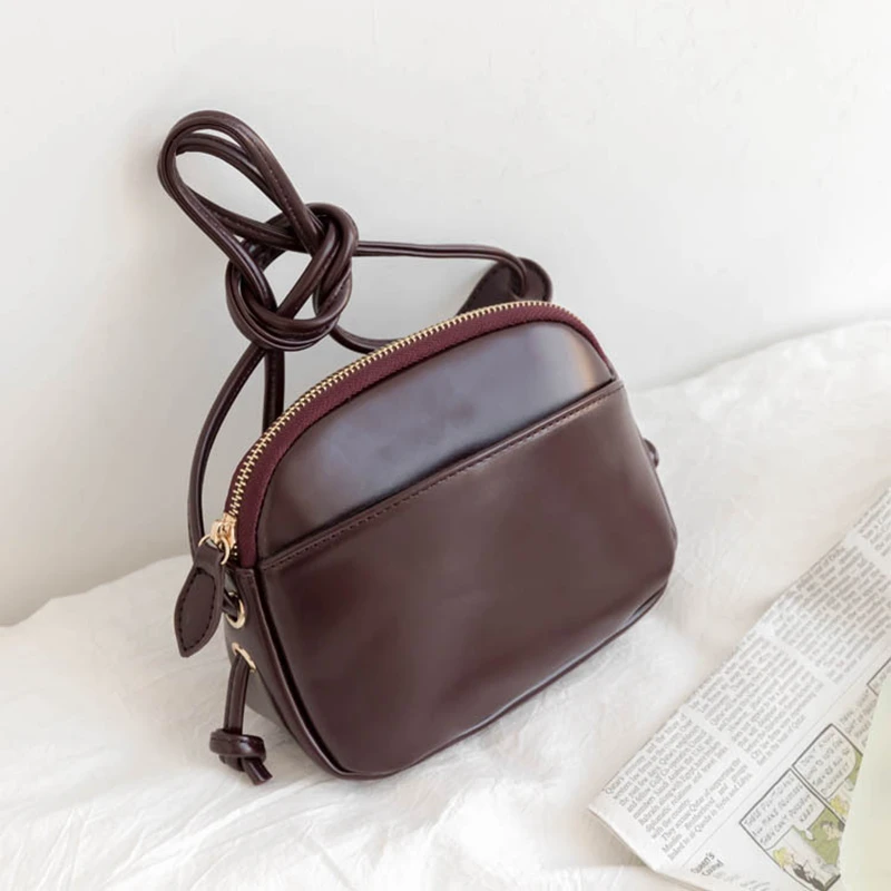 Youda сплошной цвет простой стиль мобильный телефон сумка Женская мода Винтаж