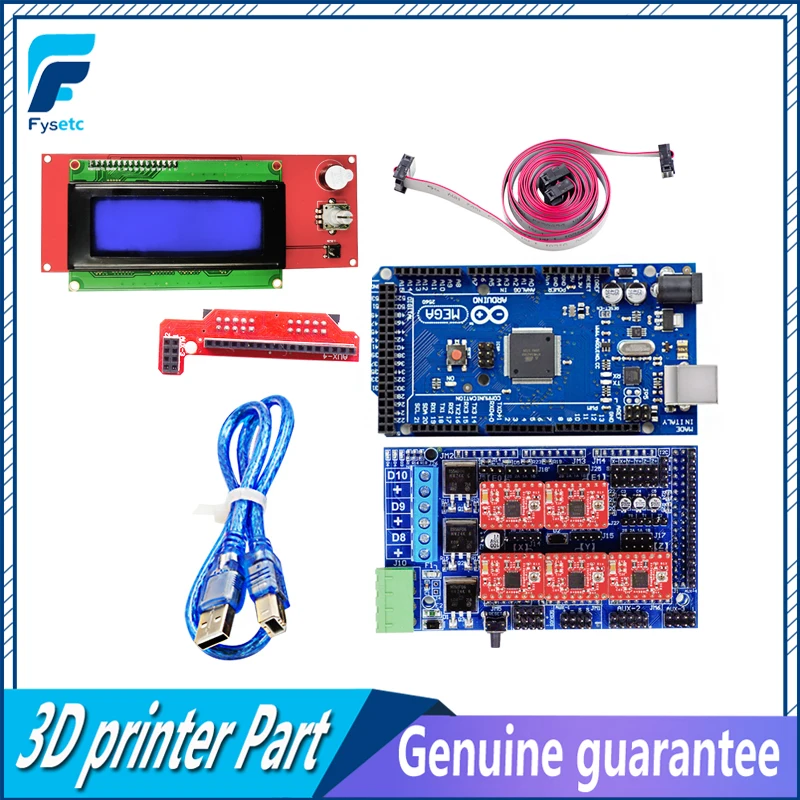 Мега 2560 R3 Mendel + платформы 1 5 обновление базы на пандусы 4 A4988/DRV8825 Драйвер шагового