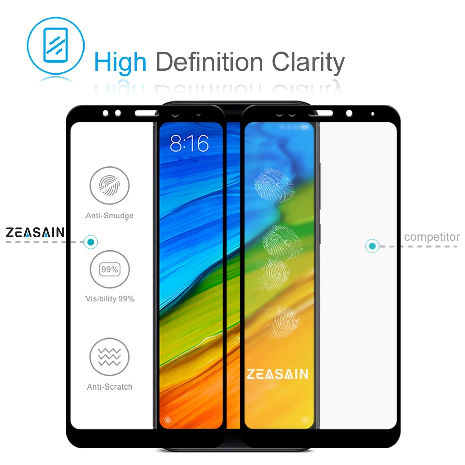 2 шт./упаковка закаленное стекло для Xiaomi Redmi 5 Plus Xiomi Redmi5 Plus|tempered glass screen protector|glass