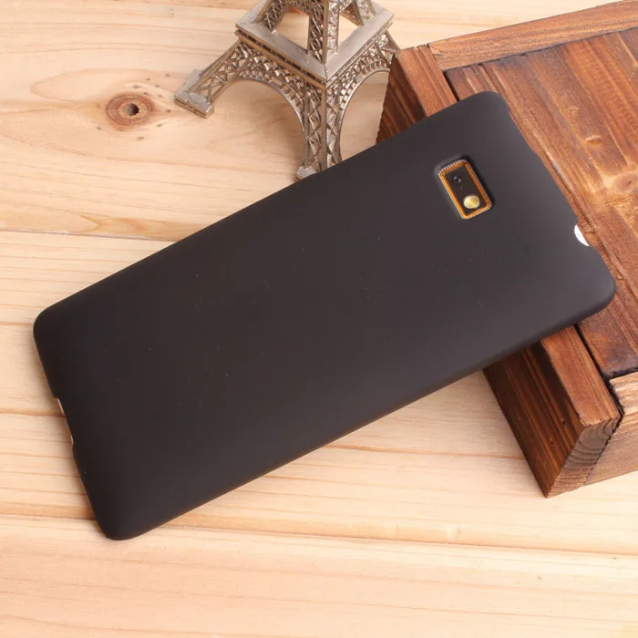 Для htc Desire 600 Dual SIM 606W высококачественный черный прорезиненный жесткий матовый чехол - Цвет: Black