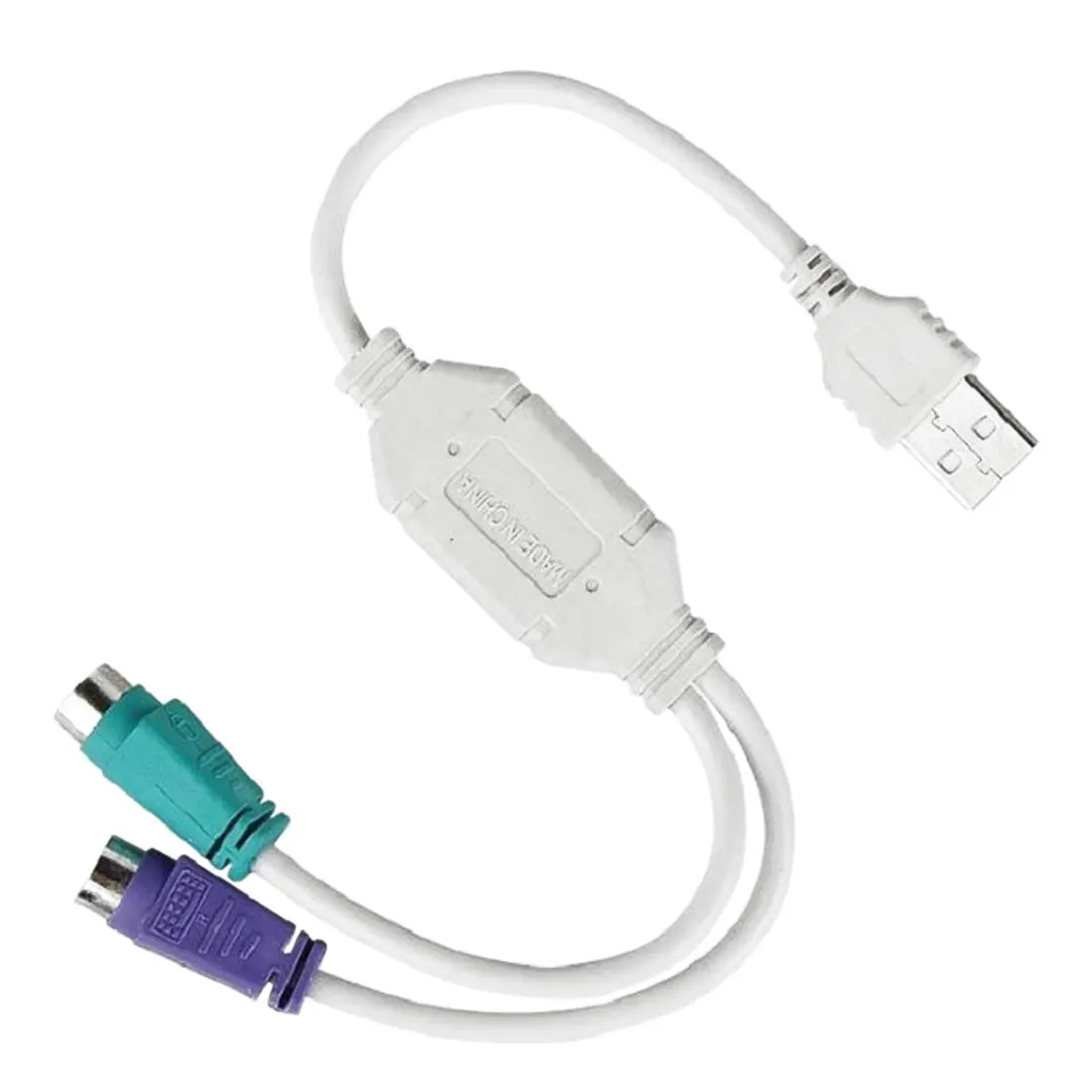 Высококачественный USB штекер в PS/2 PS2 Женский конвертер Кабель адаптер шнура