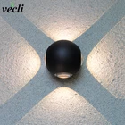 Современная светодиодная настенная лампа с алюминиевым корпусом, светильник для спальни, домашсветильник освещение для ванной, светильник енное бра с креплением, 3 Вт, 6 Вт, 12 Вт