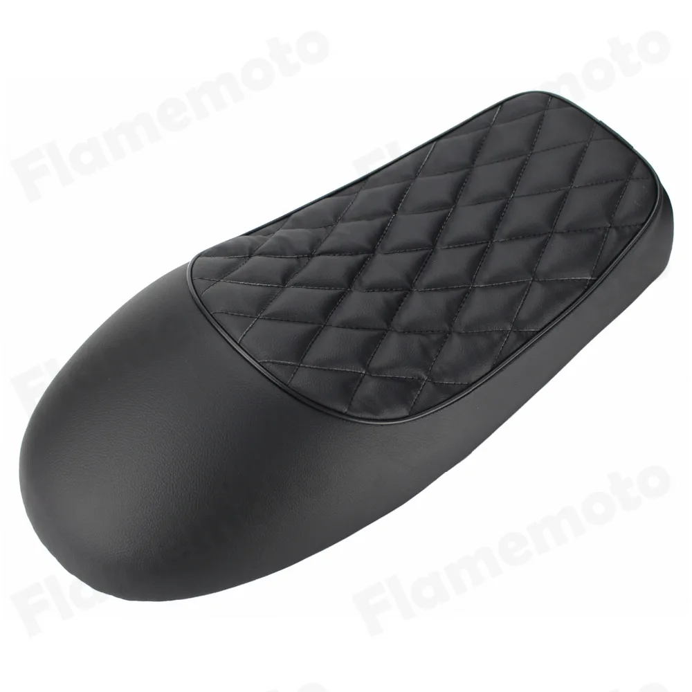 Неопределенные мотоциклетные черные винтажные седло горб сиденье под заказ кафе