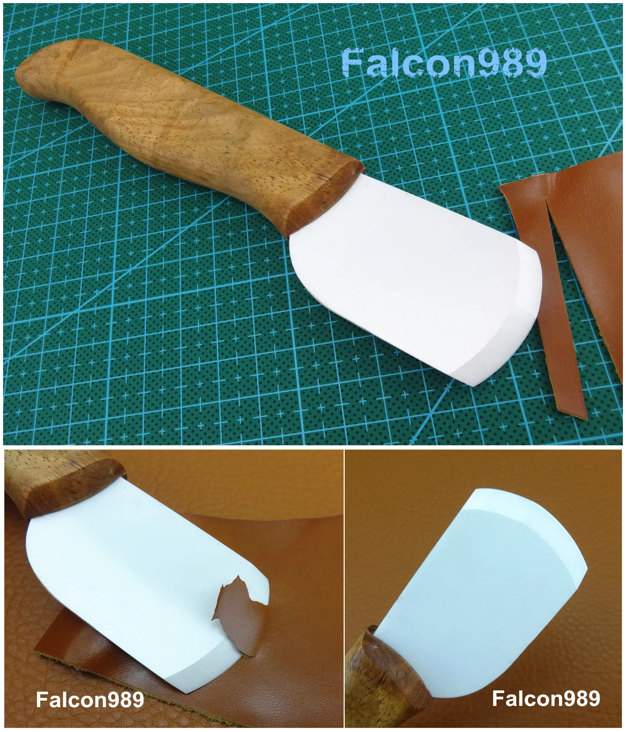 2pcs Leather Craft Nano Ceramic Blade Knife Cutter Skiving Tool - Sewing Stitching Carving Stamping Polisher Button Punch Chisel | Дом и сад