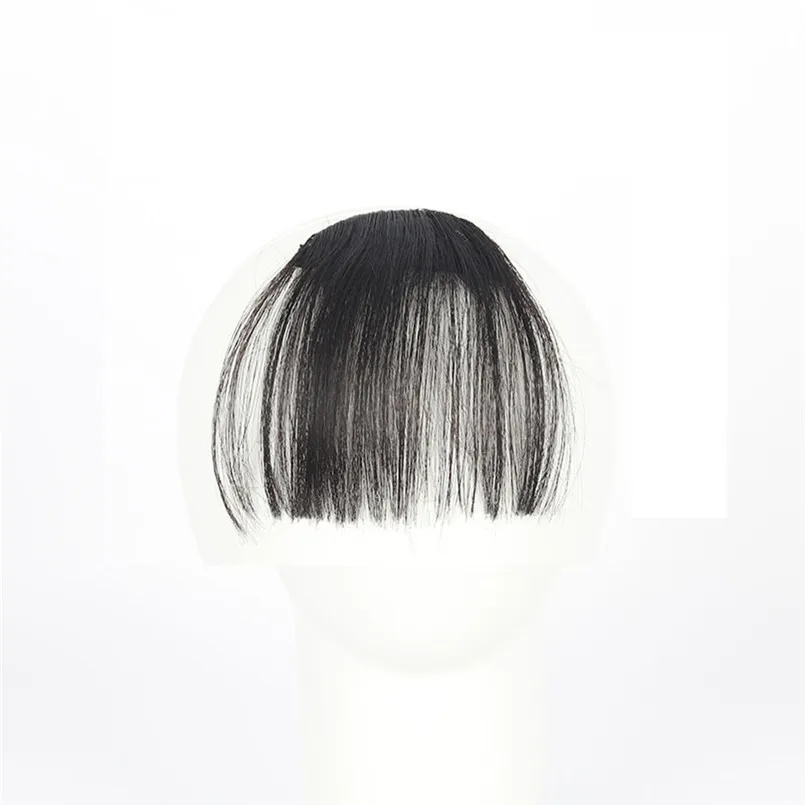 New Fashion Pretty Girls Clip In Front Air Bangs Fringe Hair Extension Piece Thin S1