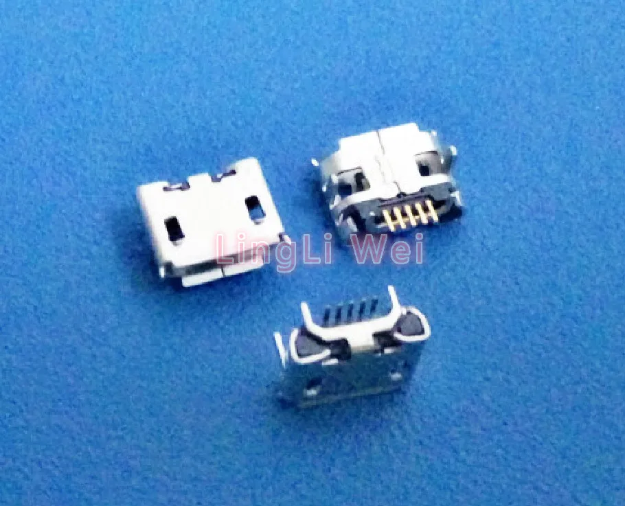 10 шт. микро USB 5pin Jack гнездо разъем OX рожок кудрявый рот длинный для хвоста зарядки