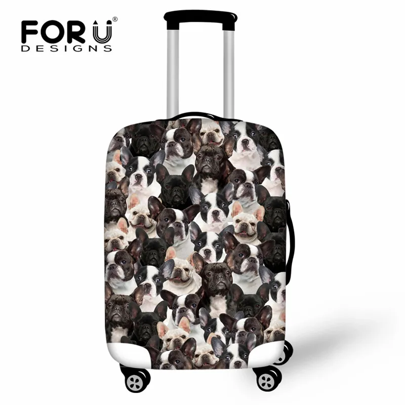 FORUDESIGNS/Эластичный Защитный чехол для багажа с принтом йоркширского терьера, чехол на колесиках с изображением животных, собак, пазлов, аксессуары для путешествий - Цвет: CC3312