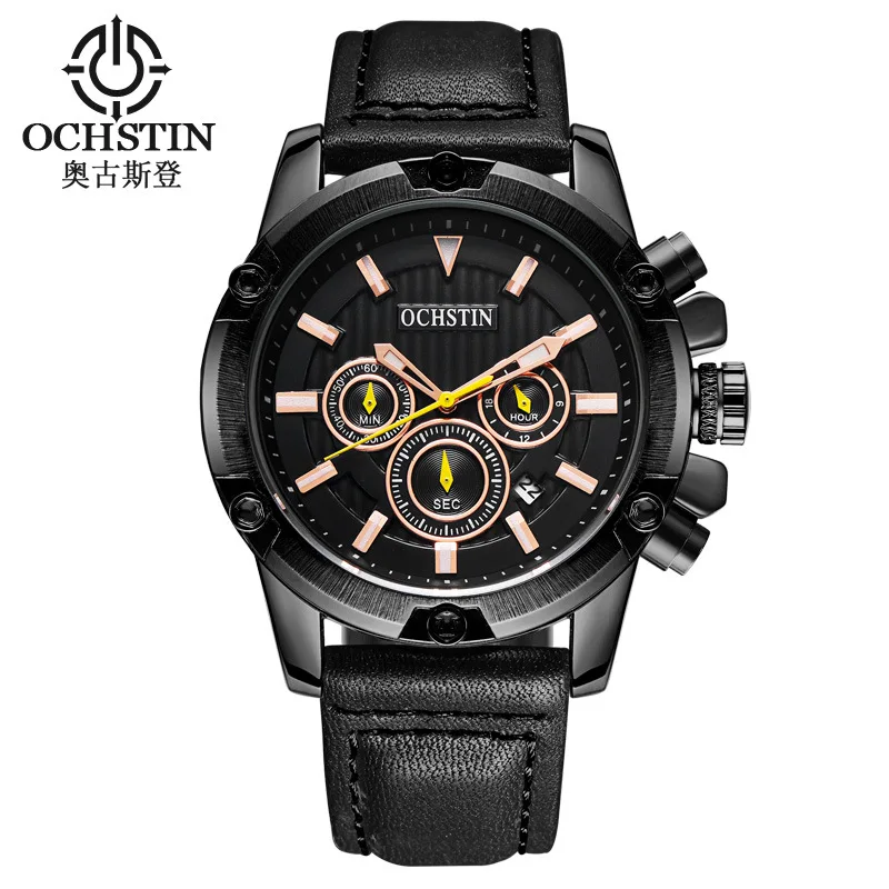 OCHSTIN брендовые многофункциональные 6 pin спортивные мужские часы крутые