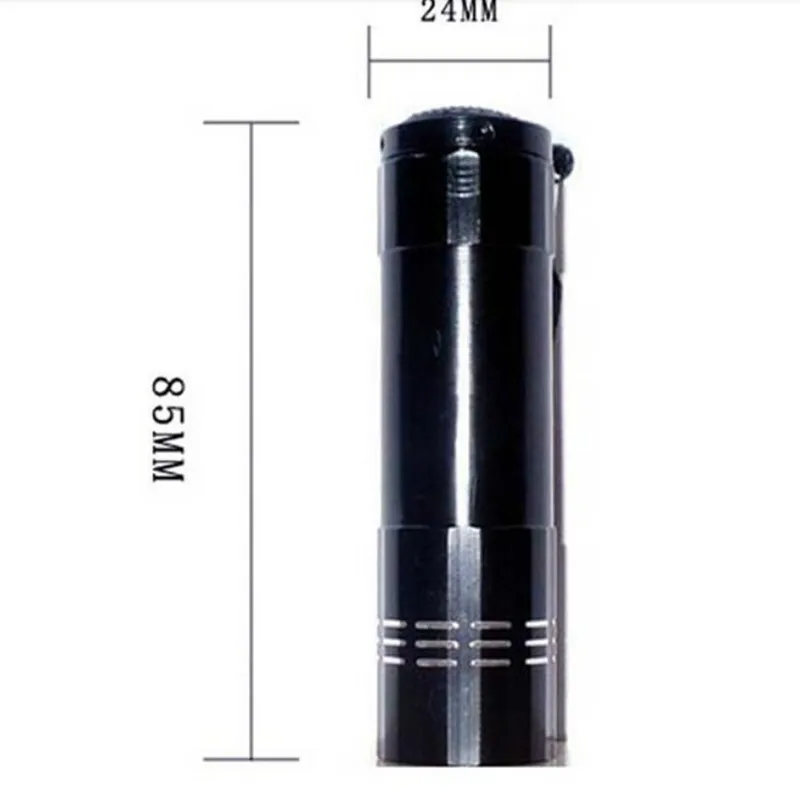 Высокое качество 9 Светодиодный УФ-фонарик алюминиевый фиолетовый свет