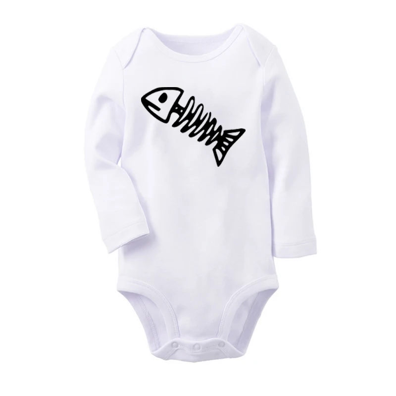 Fishbone дизайн рок-группы для новорожденных маленьких мальчиков и девочек боди с