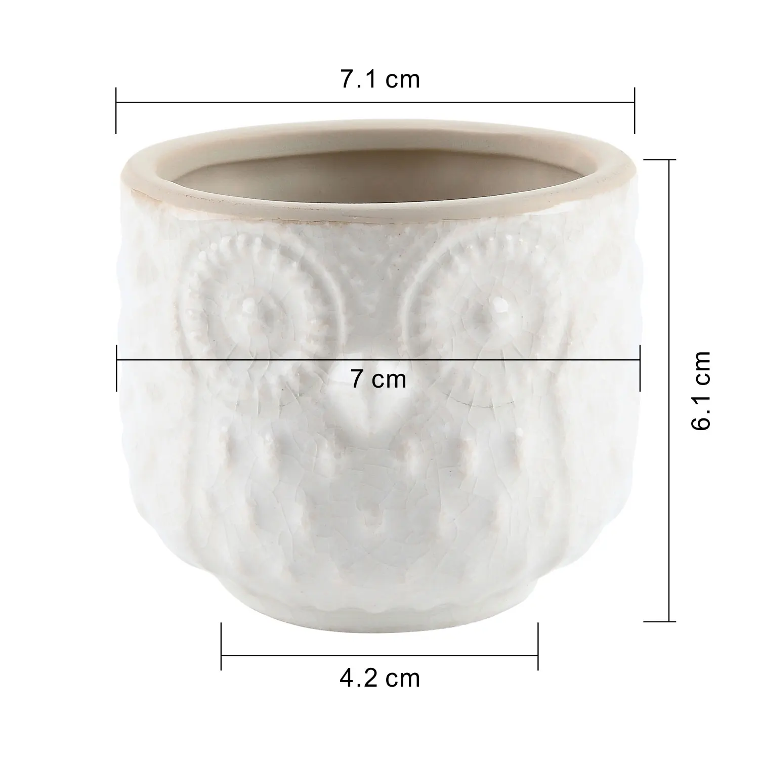 T4U керамический горшок для суккулентов с рисунком совы кактус бонсай цветочный