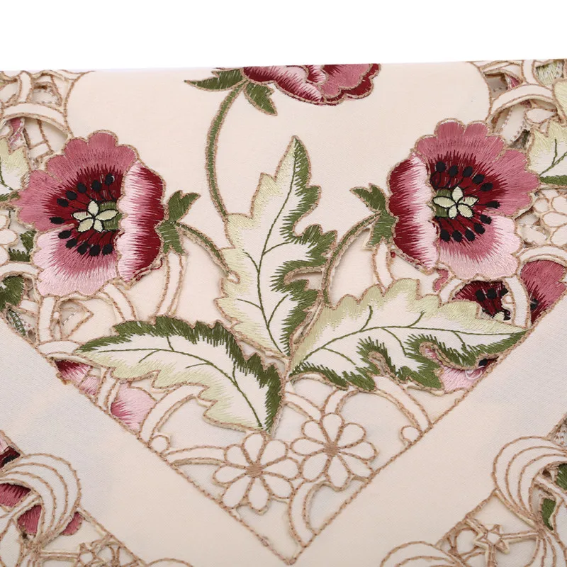 Новый элегантный полиэстер вышивка настольная дорожка ручной работы вышитый