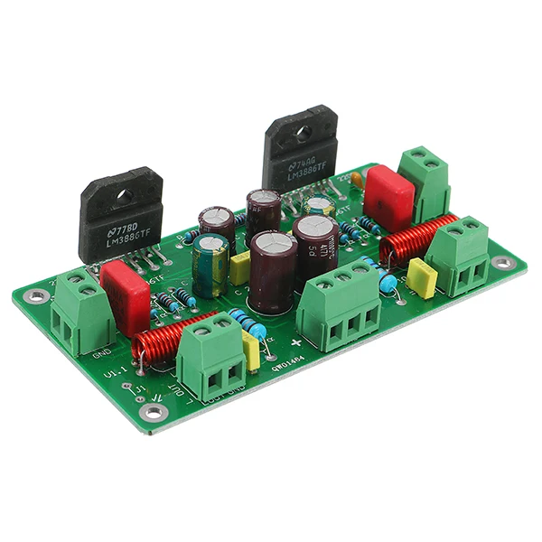 LM3886 Assembled 50W*2 HiFi TF Stereo Amplifier AMP Board 68W+68W 4ohm 38W 8ohm High quantity