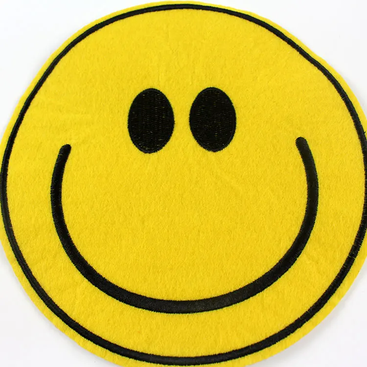 2 шт. модная мультяшная большая желтая ткань со смайликом аксессуары для вышивки