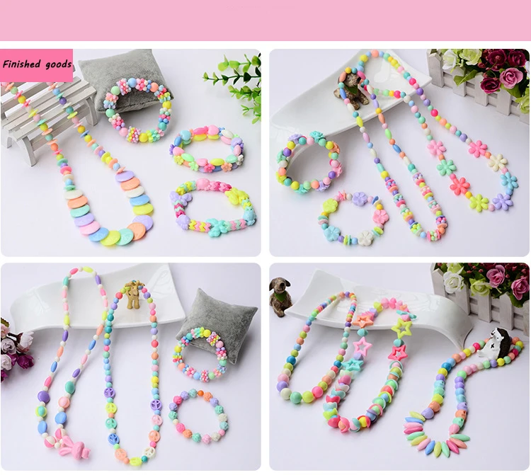 Diy Забавные бусинки, игрушки-головоломки, милая упаковка ювелирных изделий, весь набор аксессуаров для детей, детские художественные Развивающие игрушки для рукоделия ручной работы